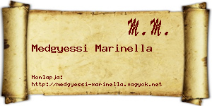 Medgyessi Marinella névjegykártya